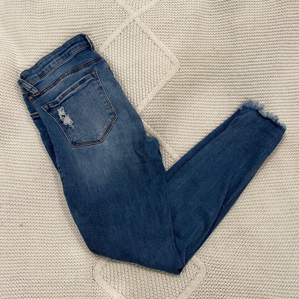 BP BY NORDSTROM DISTRESSED SKINNY JEANS